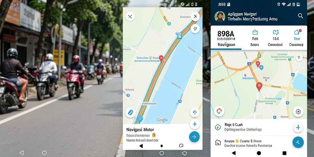 Antarmuka aplikasi 898A yang intuitif untuk navigasi motor.