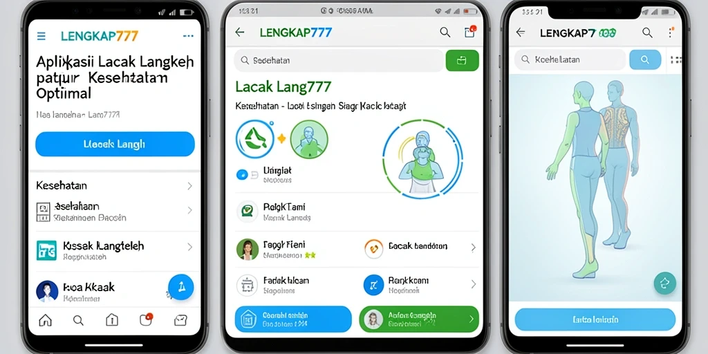 Tampilan antarmuka utama aplikasi LENGKAP777 yang memudahkan pemantauan langkah.