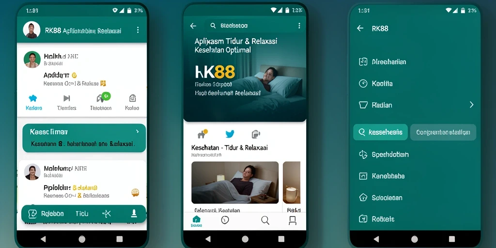 Tampilan antarmuka RK88 dengan fitur relaksasi yang menarik.