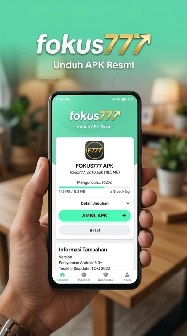 Tampilan halaman APK fokus777
